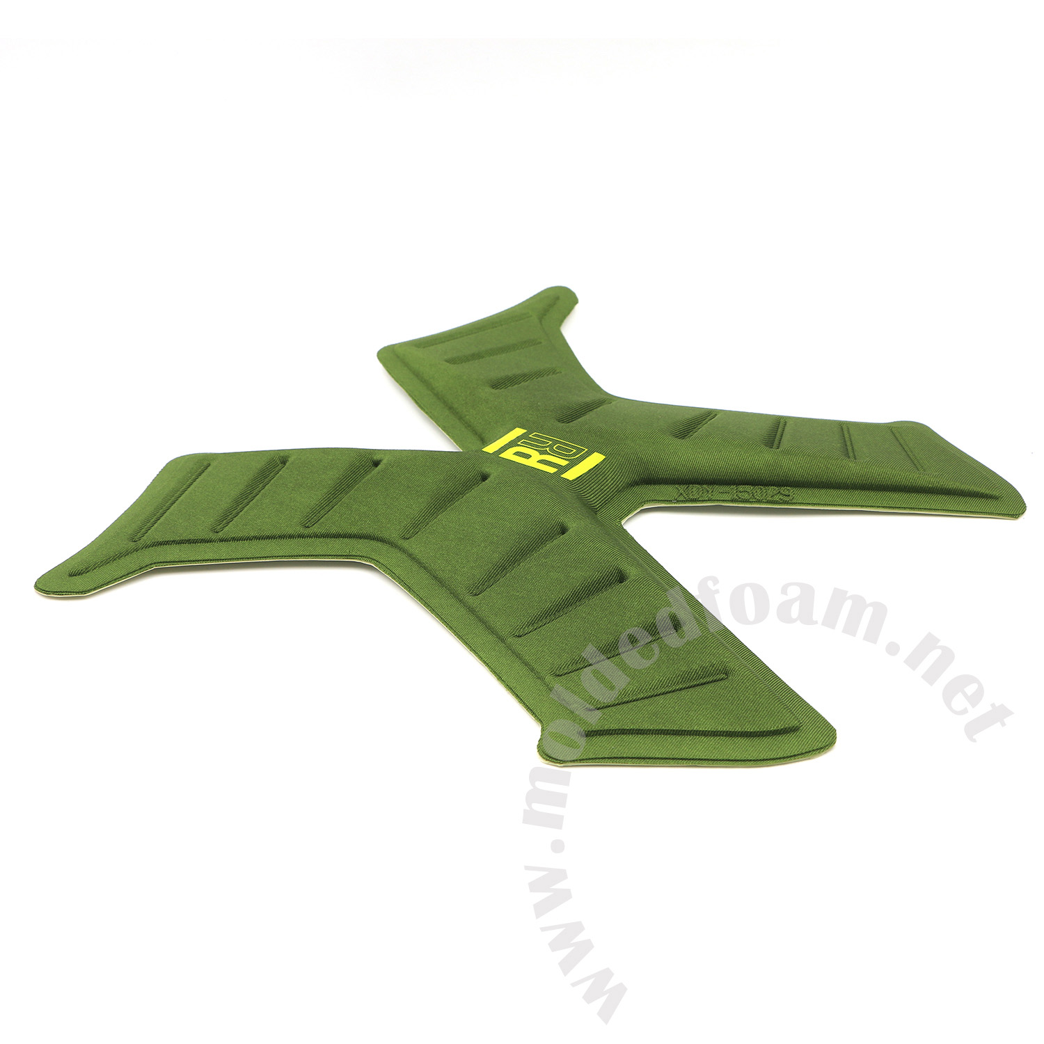 Composite compression molding EVA panel for Ion Radium Waist Harness front part
