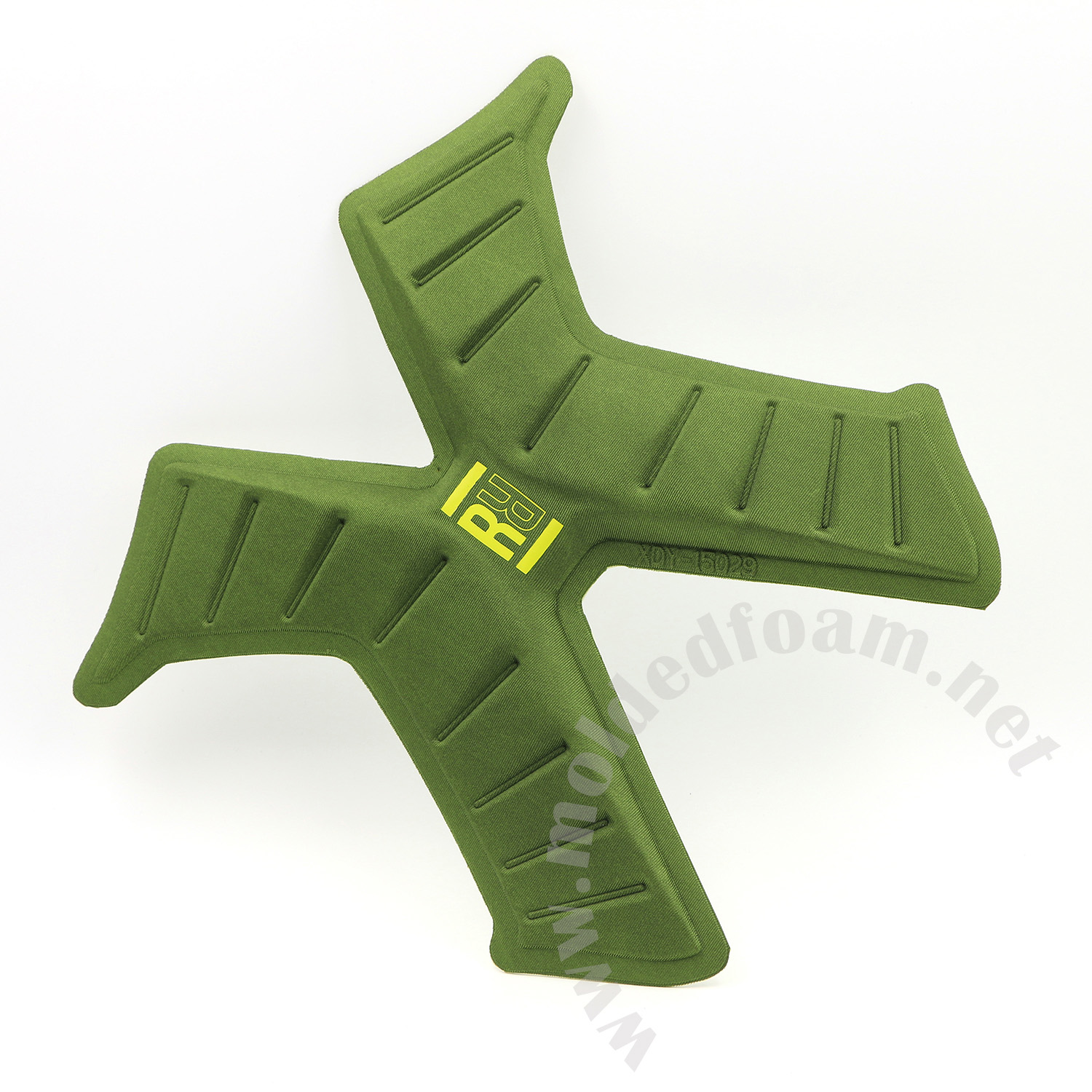 Composite compression molding EVA panel for Ion Radium Waist Harness front part