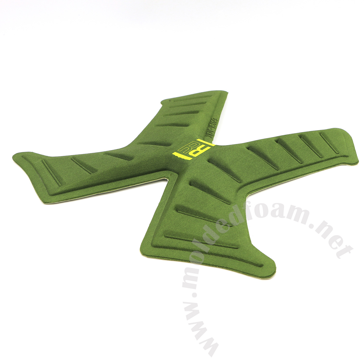 Composite compression molding EVA panel for Ion Radium Waist Harness front part