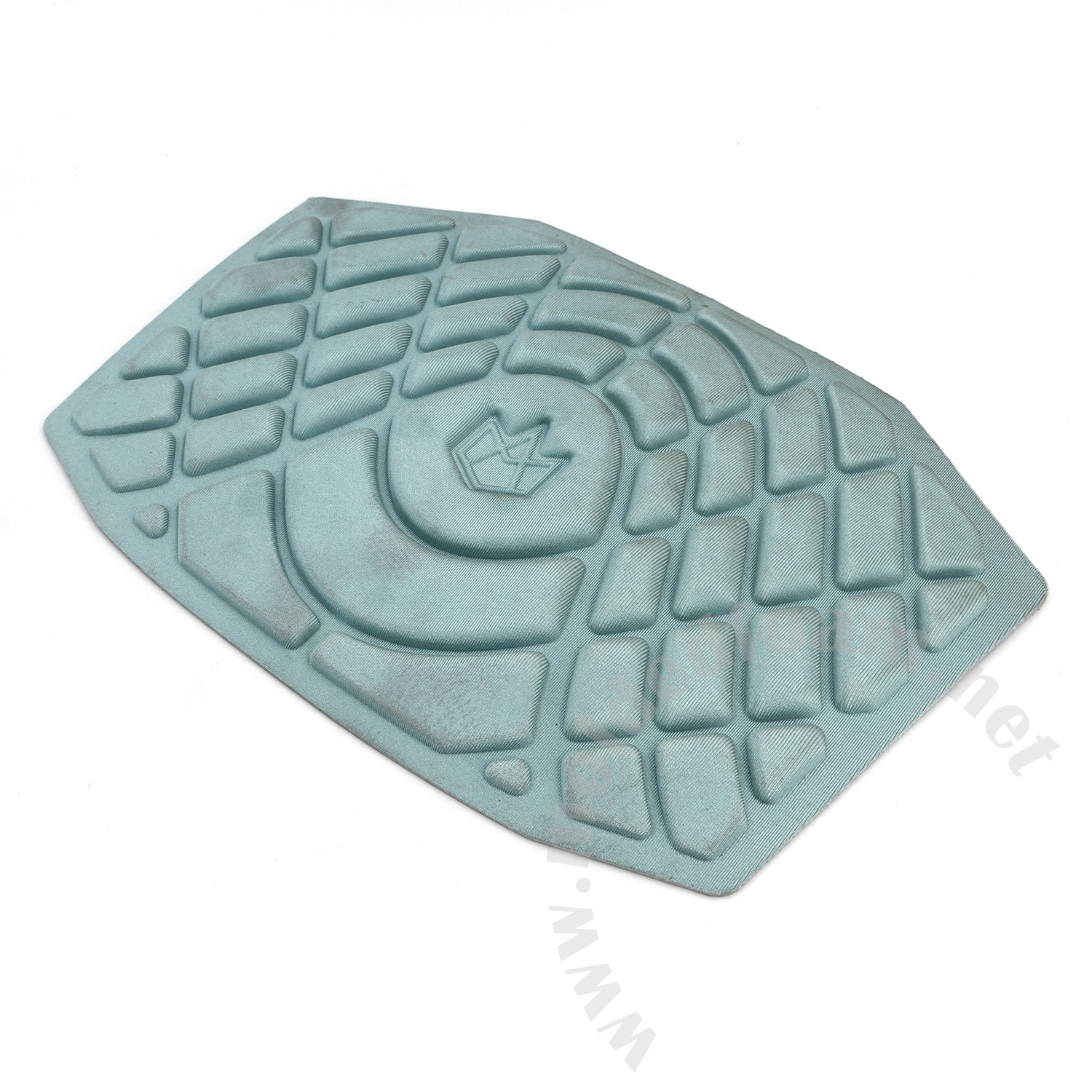 Heat compression EVA parts with light green fabric