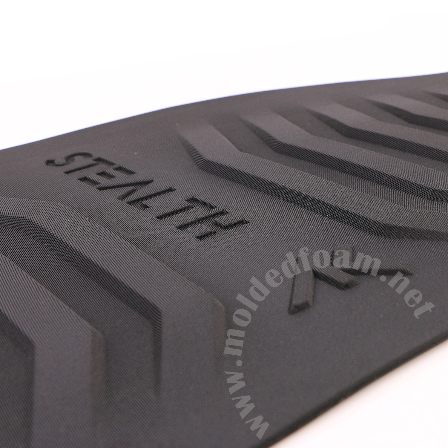 spandex coated eva moulding panel with embossed and debossed logo for AIRUSH AK Harness inner skin