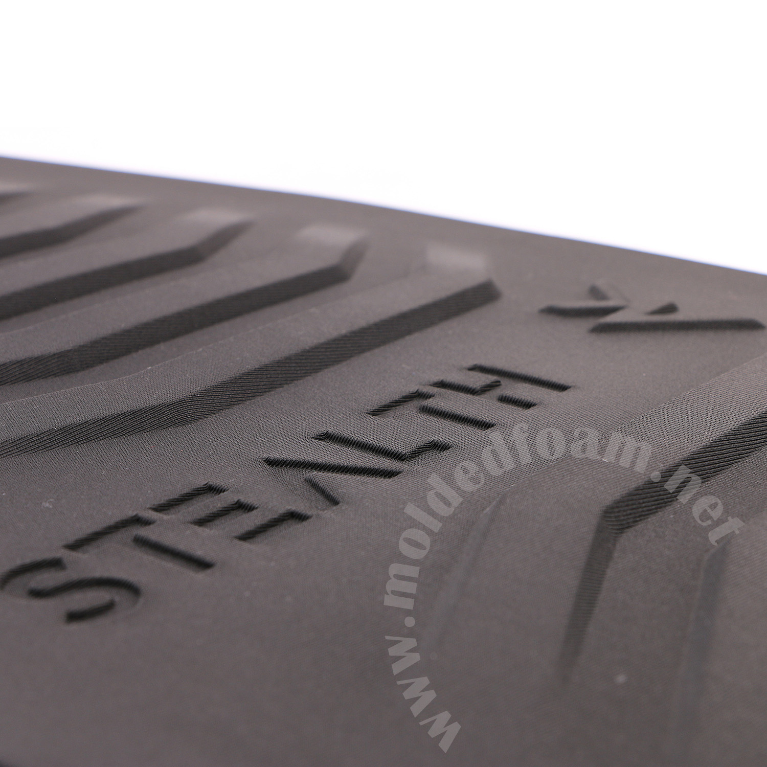 spandex coated eva moulding panel with embossed and debossed logo for AIRUSH AK Harness inner skin