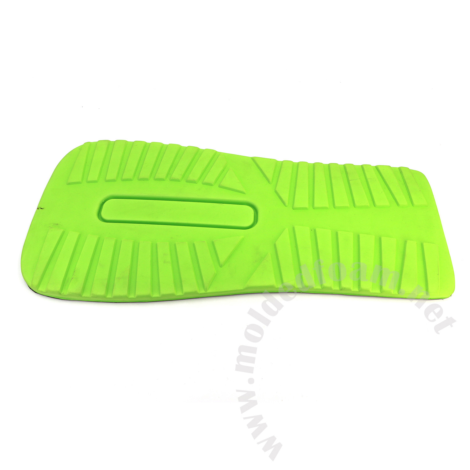 Hot press molding green EVA foam as backpack replacement back panel