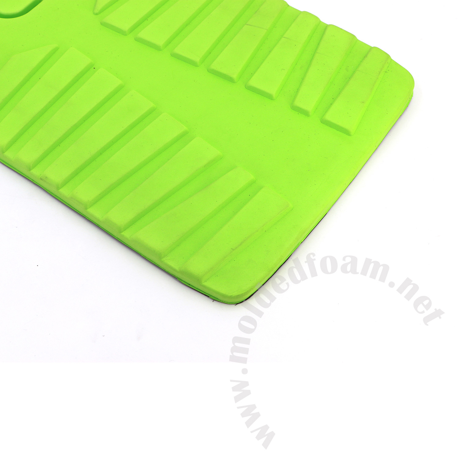 Hot press molding green EVA foam as backpack replacement back panel