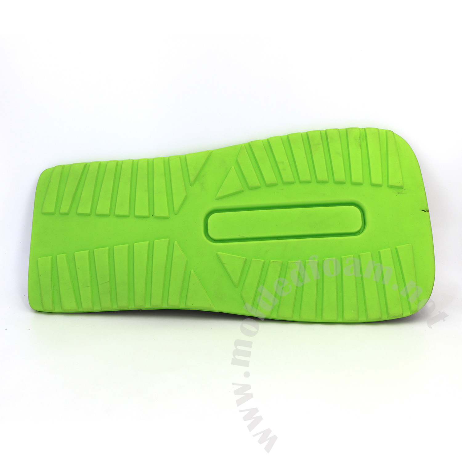 Hot press molding green EVA foam as backpack replacement back panel
