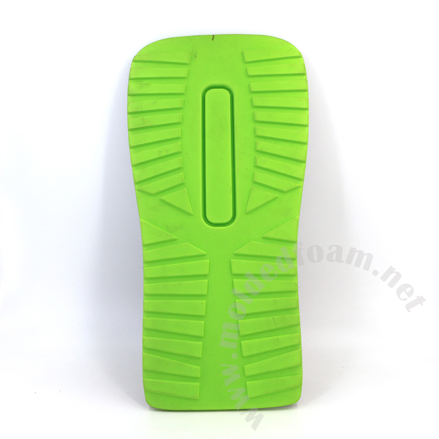 Hot press molding green EVA foam as backpack replacement back panel