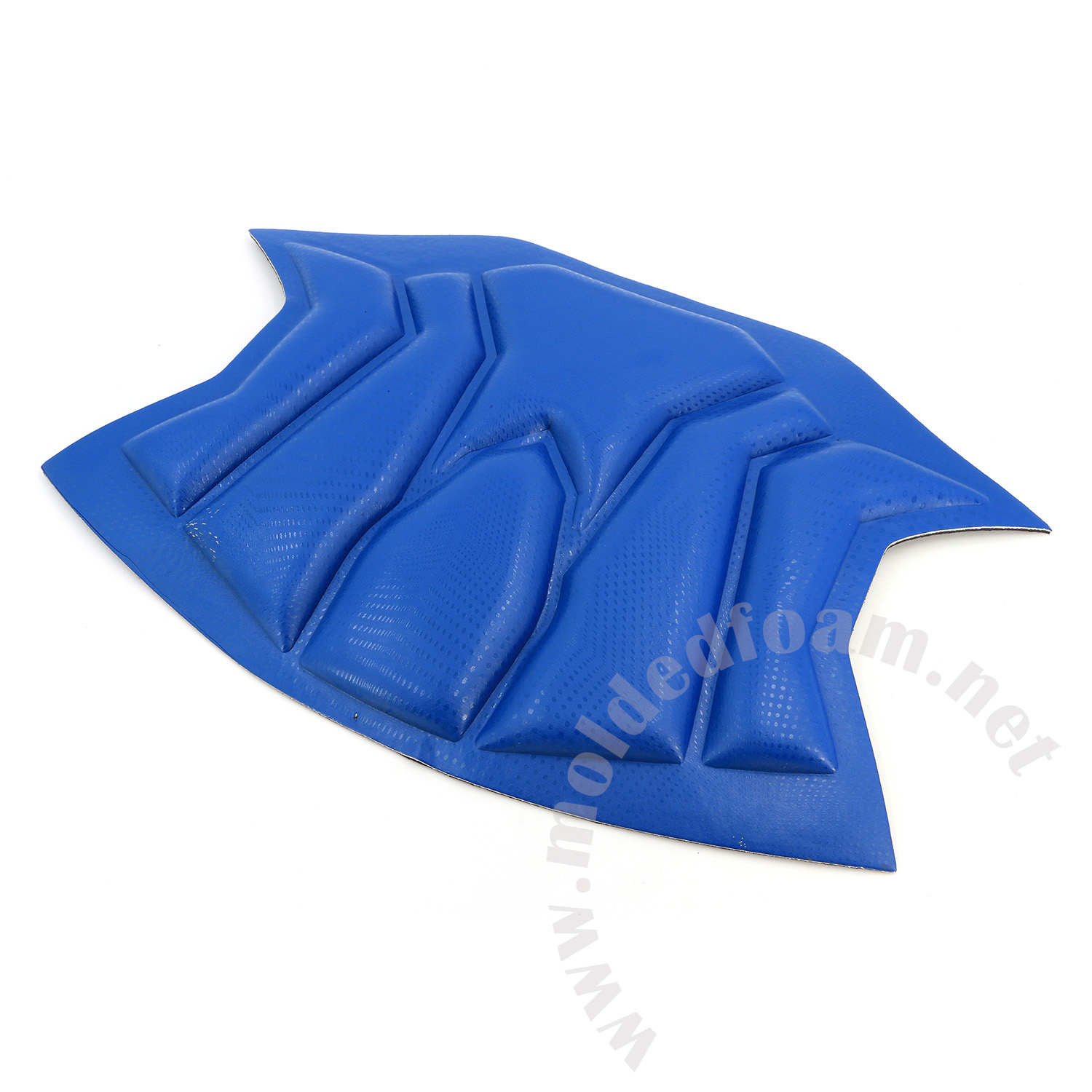 Molded PU EVA foam for GAASTRA windsurf harness front panel in royal blue carbon fiber pattern