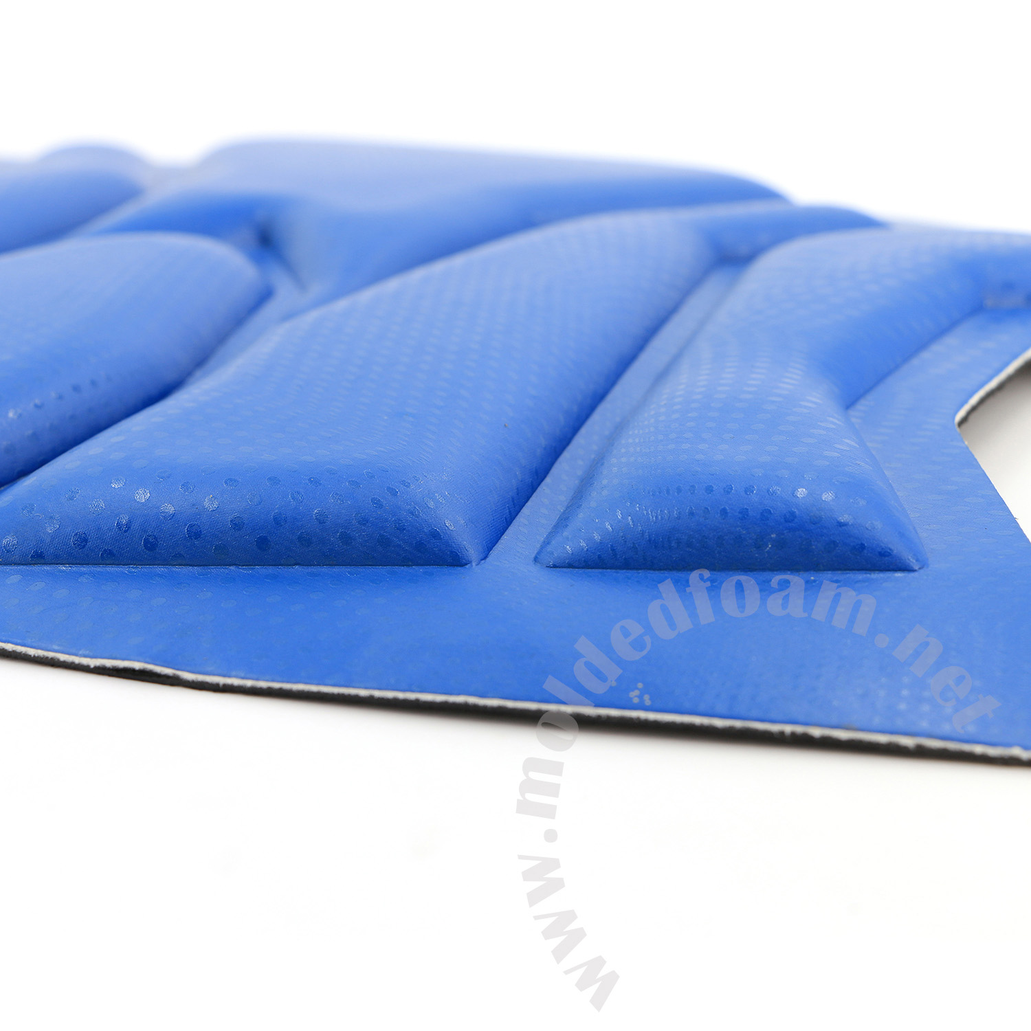 Molded PU EVA foam for GAASTRA windsurf harness front panel in royal blue carbon fiber pattern