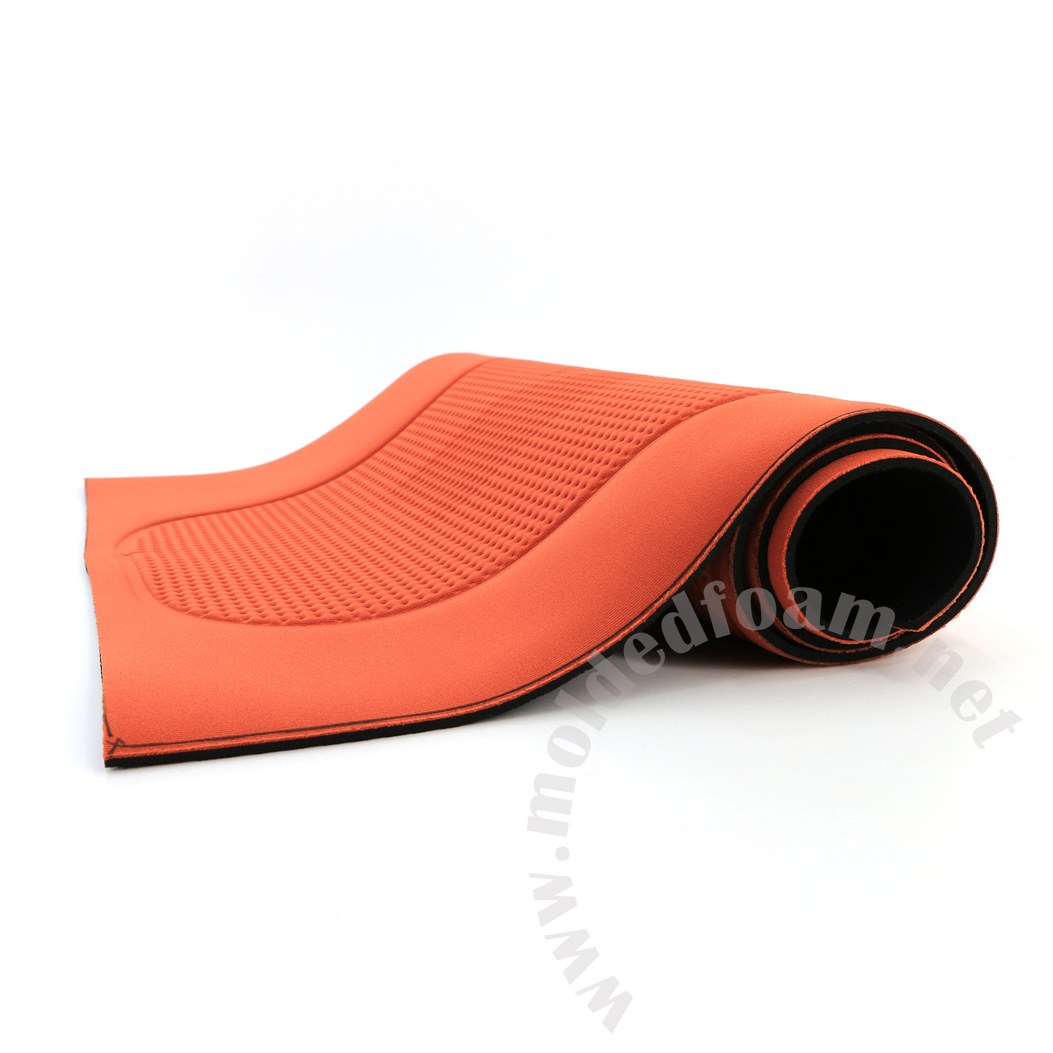 Heat compression molded neoprene panel for manera harnesses inner skin