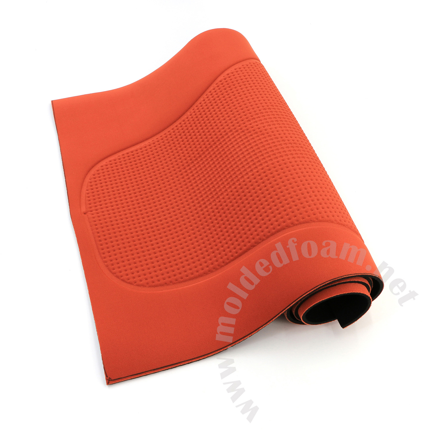 Heat compression molded neoprene panel for manera harnesses inner skin