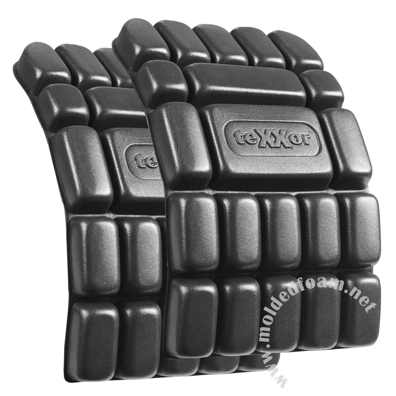 High density mould shaping foam for workpants protective knee pads
