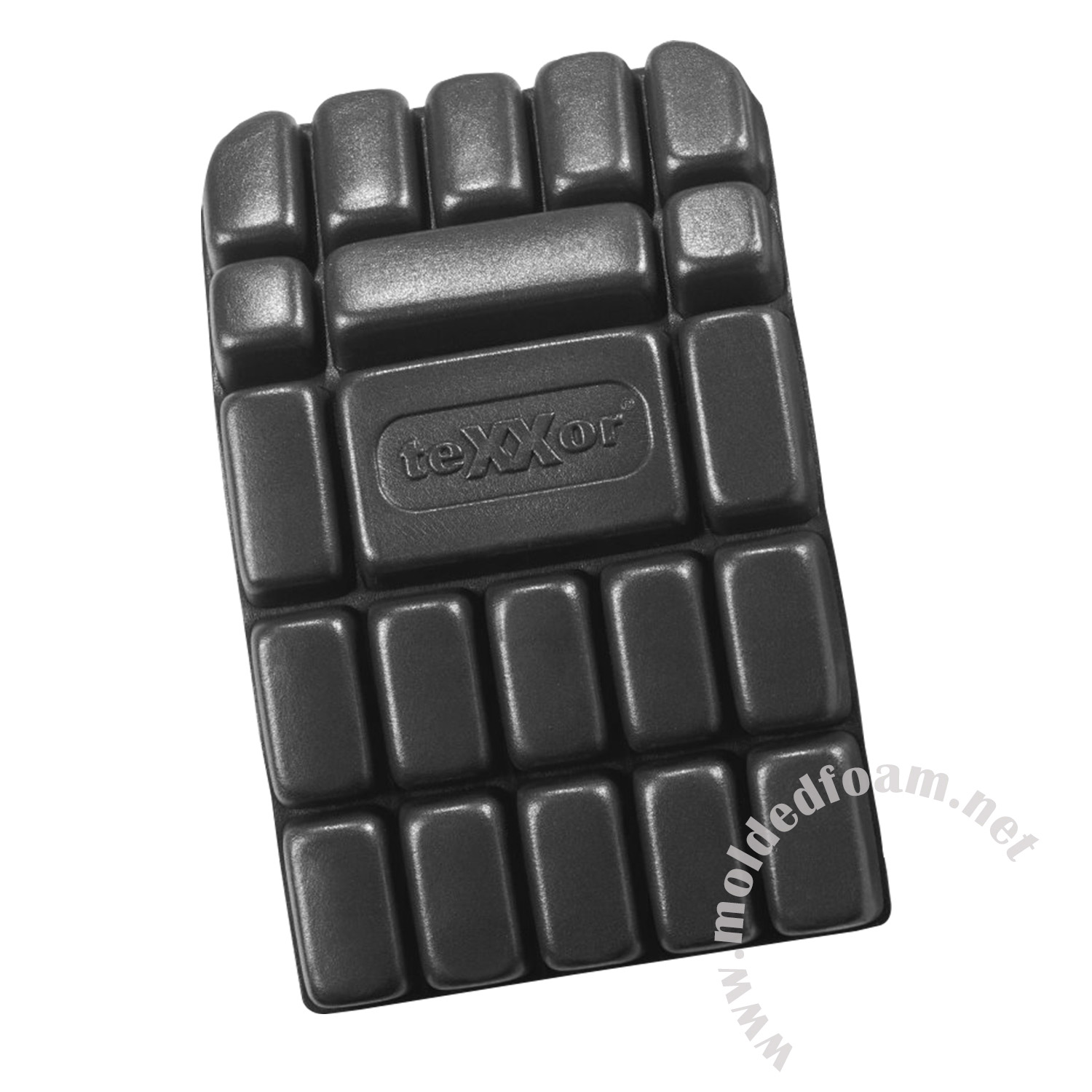High density mould shaping foam for workpants protective knee pads