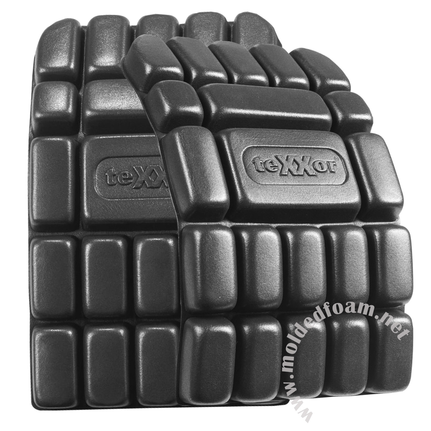High density mould shaping foam for workpants protective knee pads