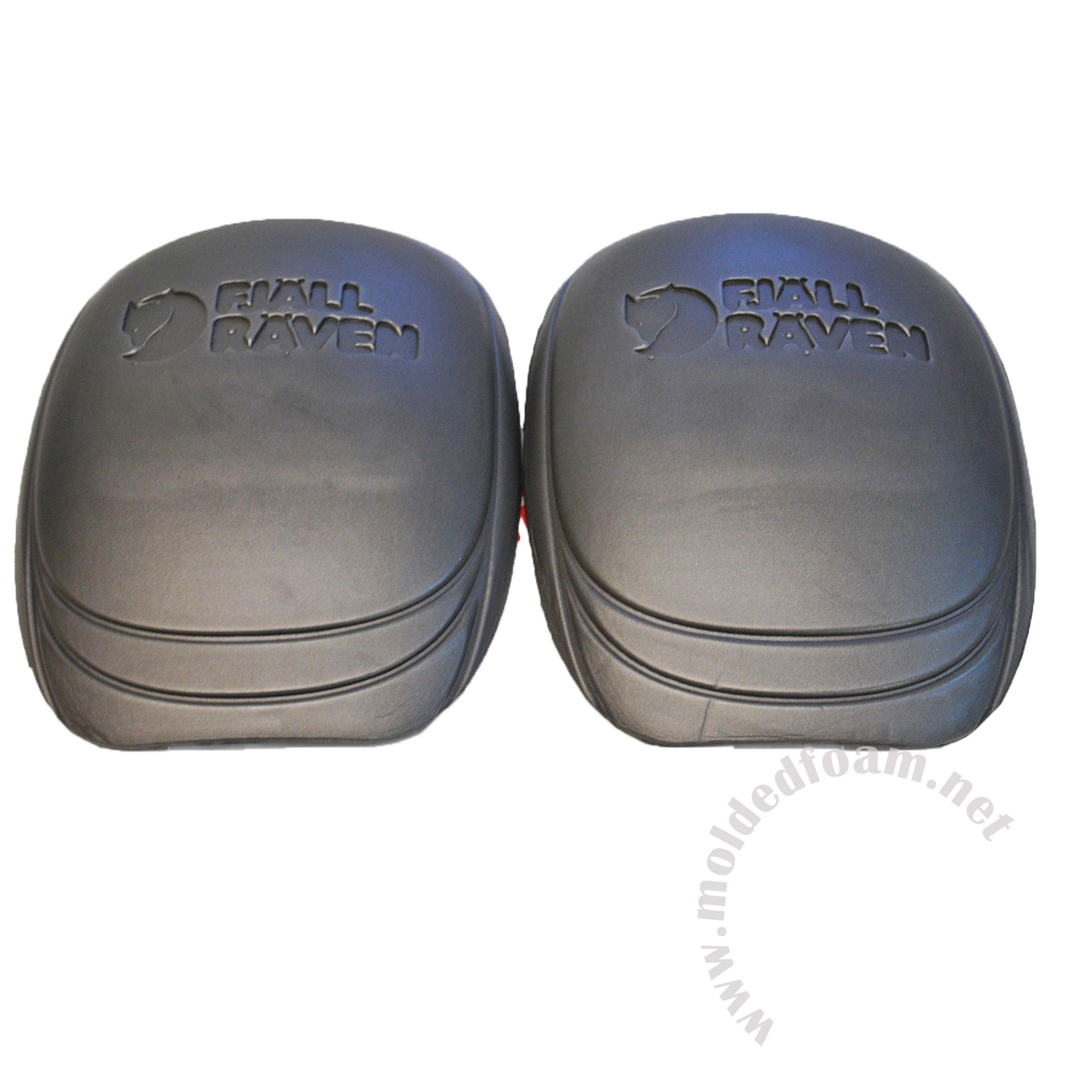 Molded foam products for removable knee pads in black color