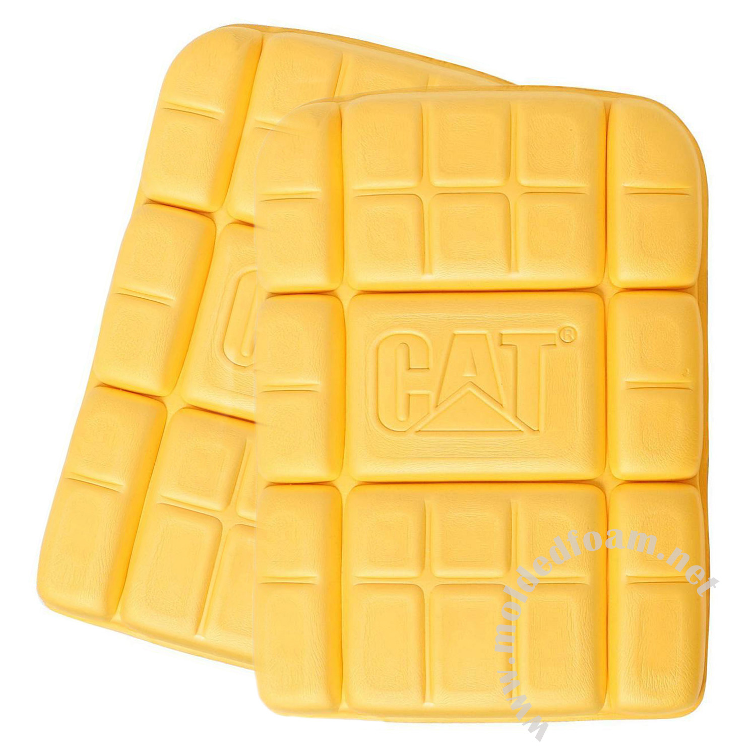Compression molded eva foam unit with embossed logo