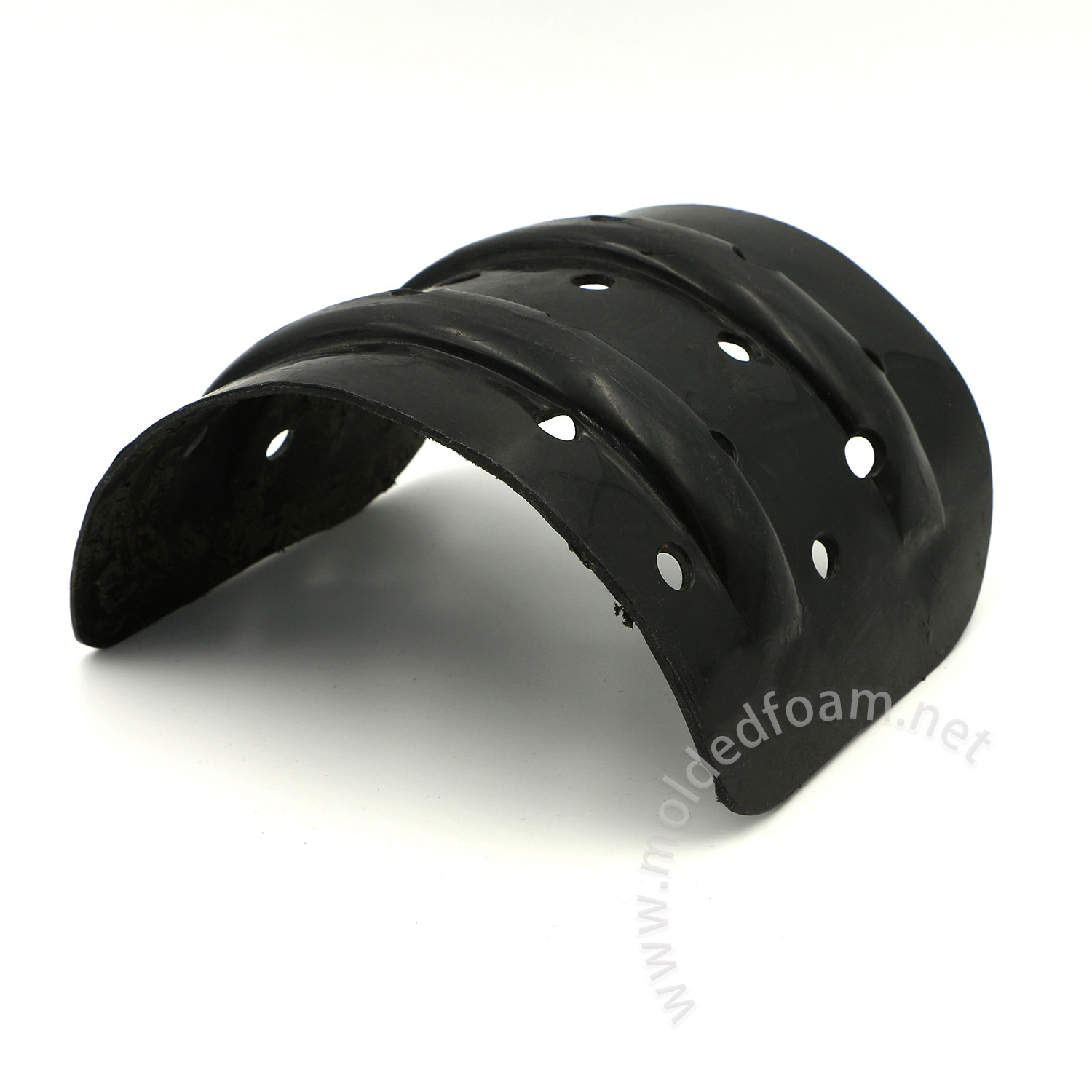 Heat shaping molded ABS plastic for special purpose with curved shape and big round holes